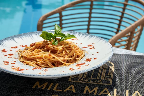 Dining at Mila Malia Suites